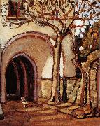 Grant Wood The Courtyard of Italy china oil painting artist